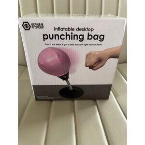 Series-8 Fitness Inflatable Desktop Punching Bag Stress Relief Desk Toy | NEW